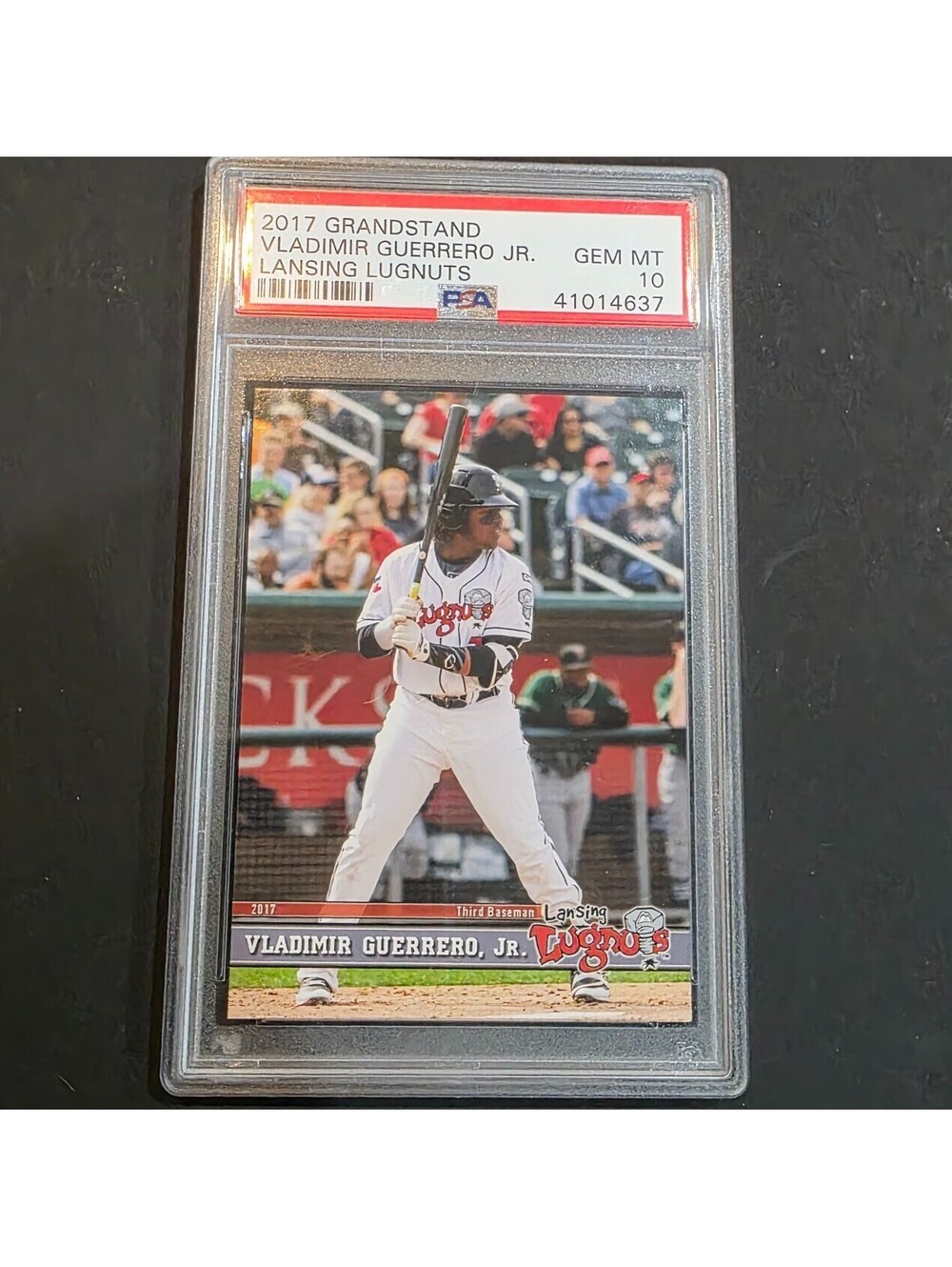 2017 Grandstand Lansing Lugnuts Vladimir Guerrero Jr. (RC) PSA 10